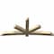 Ekena Millwork Alberta Rough Sawn Timber Gable Bracket, Douglas Fir, 108"W x 45"H x 6"D x 6"F, 10/12 Pitch GBW108X45X0606ALB00RDF - alternate 2